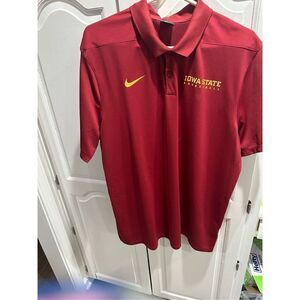 NCAA IOWA STATE CYCLONES NIKE CRIMSON RED POLO XL